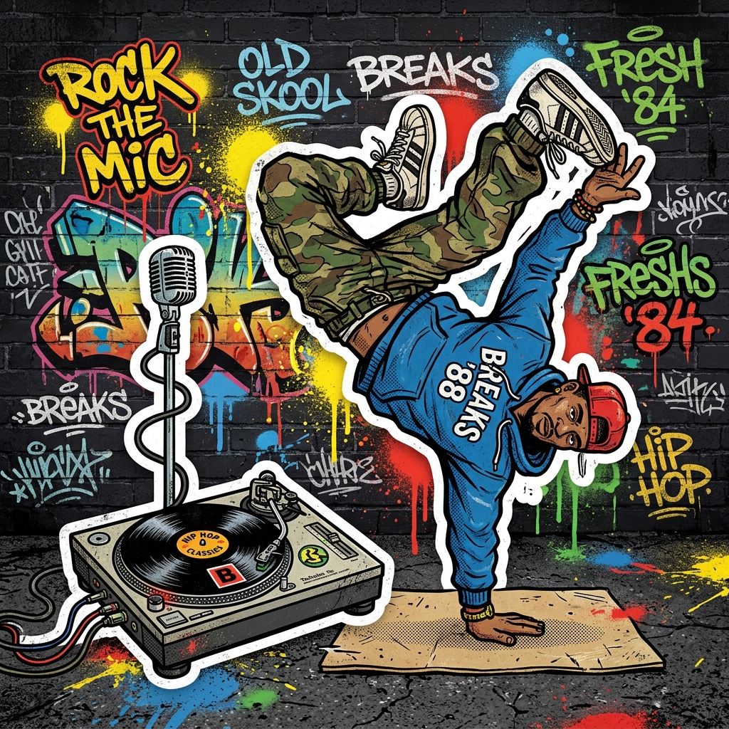 B-Boy Breaks and Turntable Artwork
